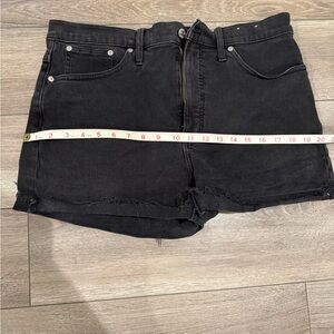 Madewell size 31 black denim shorts. Gently used.